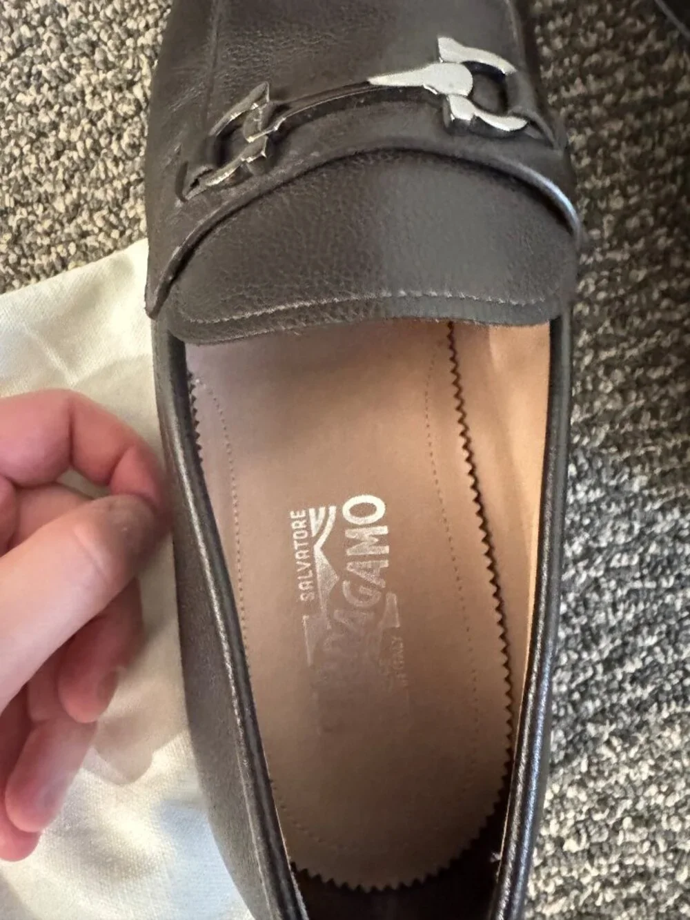 Salvatore Ferragamo Men’s Leather Loafers – Excellent Condition